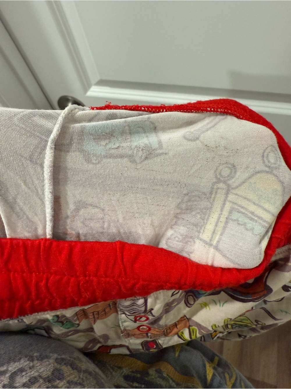 Little Sleepies Cars Print Pajama Pants with Red Trim - Picture 5 of 5